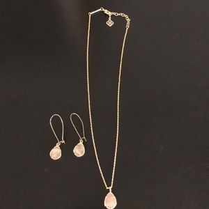 Necklace and matching earrings